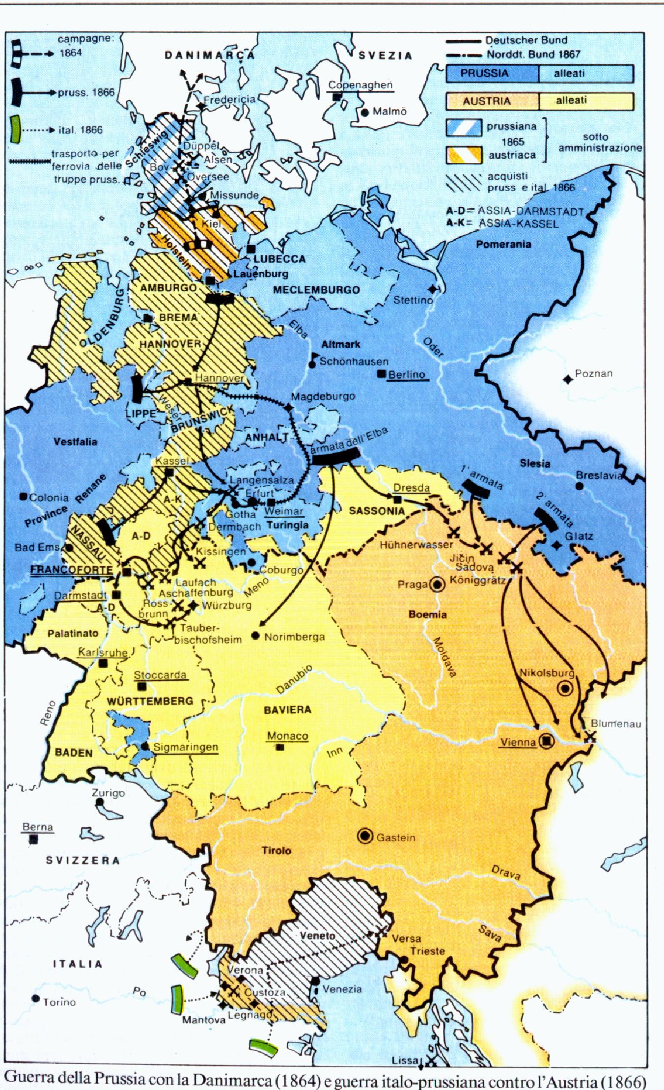 Guerre 1864 e 1866 in Germania
