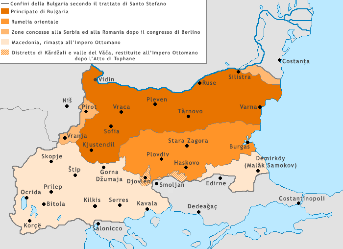 Bulgaria secondo il Trattato di Santo Stefano